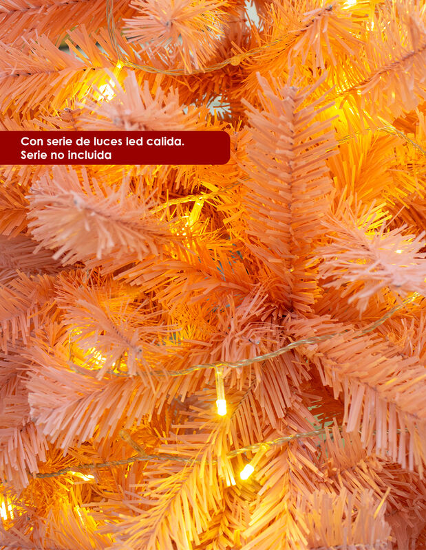 Árbol pino de Navidad rosa 180 cm vara de estre... image number null