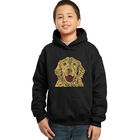 Sudadera Con Capucha Word Art Para Ni&ntilde;o - Perro - Negro