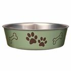 Cuenco Para Perro Loving Pets De 22 cm, Acero Inoxidable, Verde Alcachofa