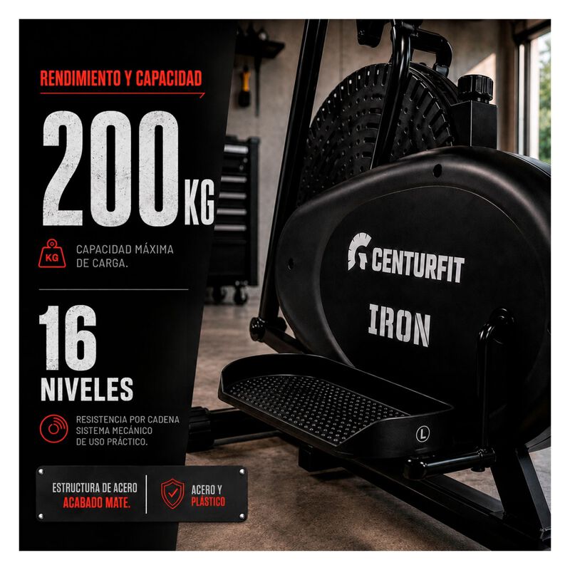 El&iacute;ptica Magn&eacute;tica Mec&aacute;nica 16 Niveles 100 Kg M... image number null