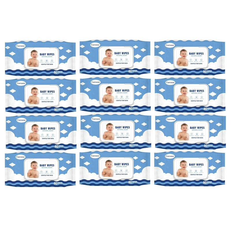 Toallitas Húmedas Bebé Caresour 80pz 12pack image number null