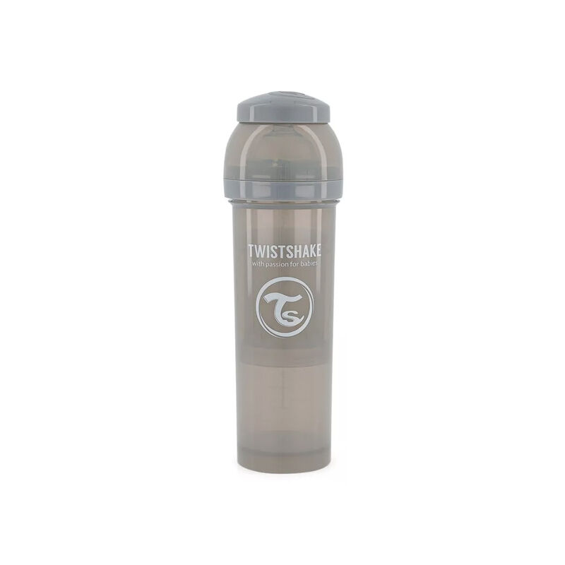 Biber&oacute;n Twistshake Anti-c&oacute;lico 11oz Gris Pastel image number null