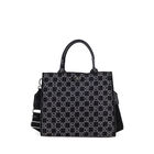 Bolsa Satchel Chica Con Herraje Color Negro