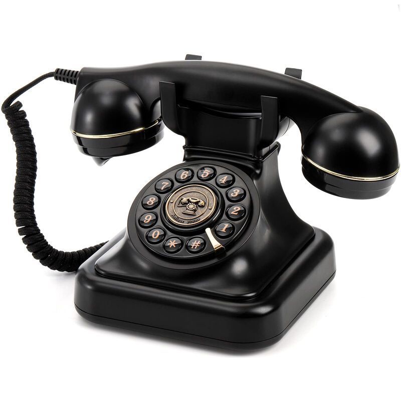Tel&eacute;fono Fijo Peohud Retro Classic Tel&eacute;fono De ... image number null