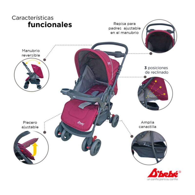 Carriola + Autoasiento D´Bebé Travel System Sta... image number null