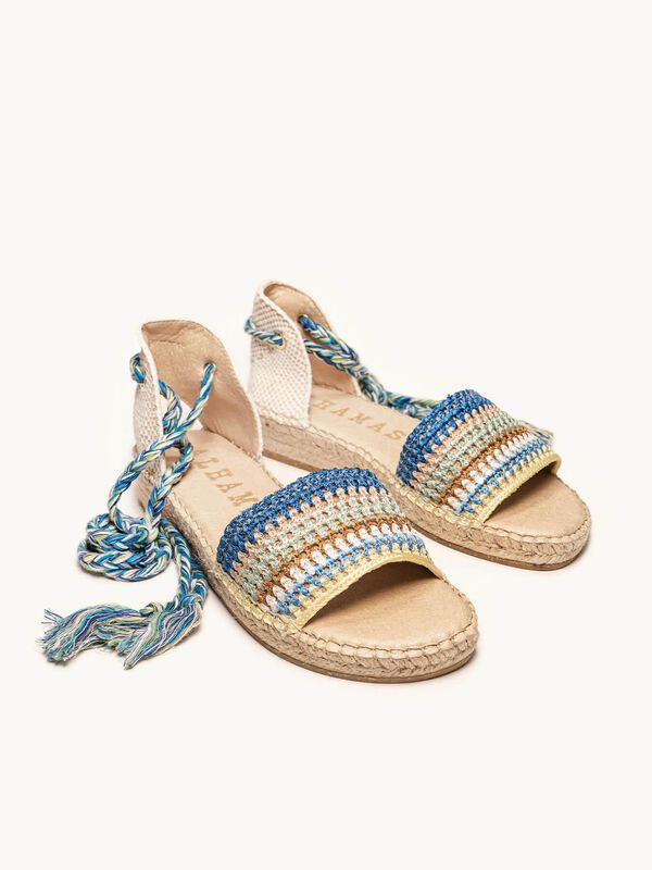 Aulaga Crochet Rayas Azul image number null