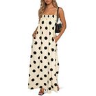 Vestido Maxi Wenrine Lunares Tirantes Finos
