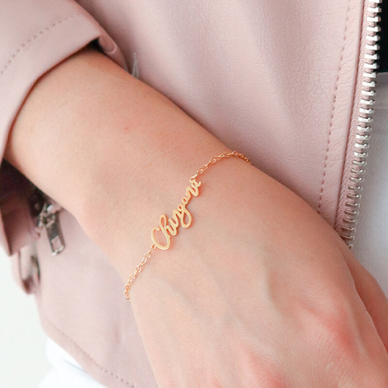 Pulsera Chingona De Plata Con Ba&ntilde;o De Oro image number null