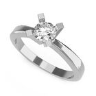 Anillo de Compromiso de 14K con Diamante de Laboratorio 0.70 CT F VS1 Talla 4.5 ORO BLANCO 14K &ndash; / M7-70-14W-LG-45