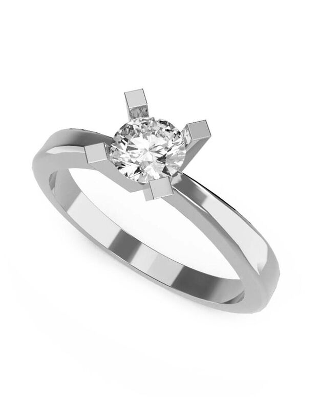 Anillo de Compromiso de 14K con Diamante de Lab... image number null