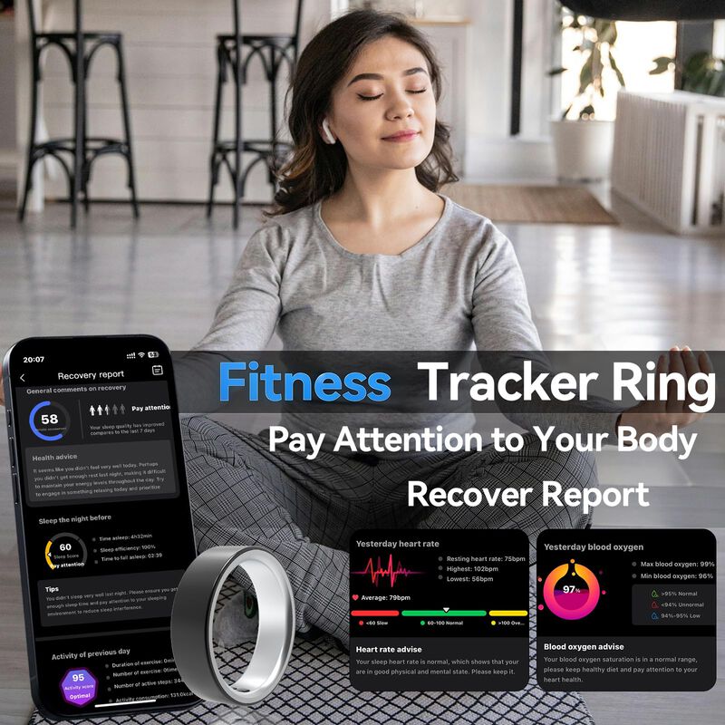 Anillo Inteligente Warchody Sleep/heart Rate 5a... image number null