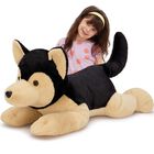 Peluche Morismos, Pastor Alem&aacute;n Gigante, 81 Cm, Regalo Para Ni&ntilde;os