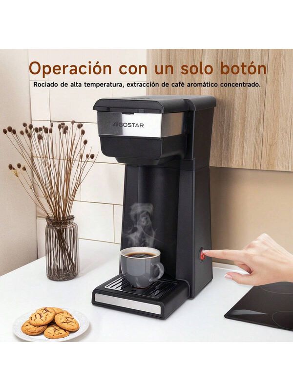 Cafetera Electrica Portatil 700w Negro Aigostar image number null