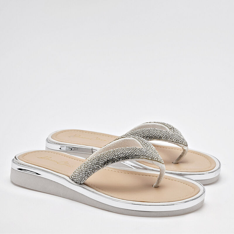 Been Class Sandalia para mujer plata image number null