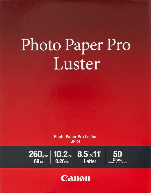 Papel Fotogr&aacute;fico Canon Lu-101 Luster A4, 50 Ho... image number null