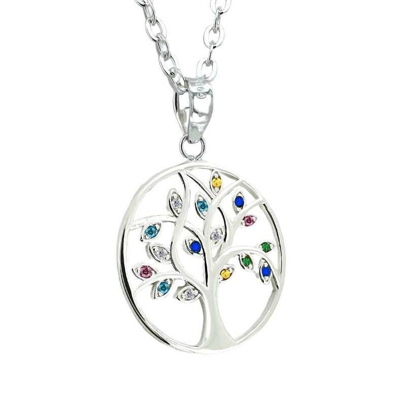 Collar de Mujer Plata .925 &Aacute;rbol de la vida Zve... image number null