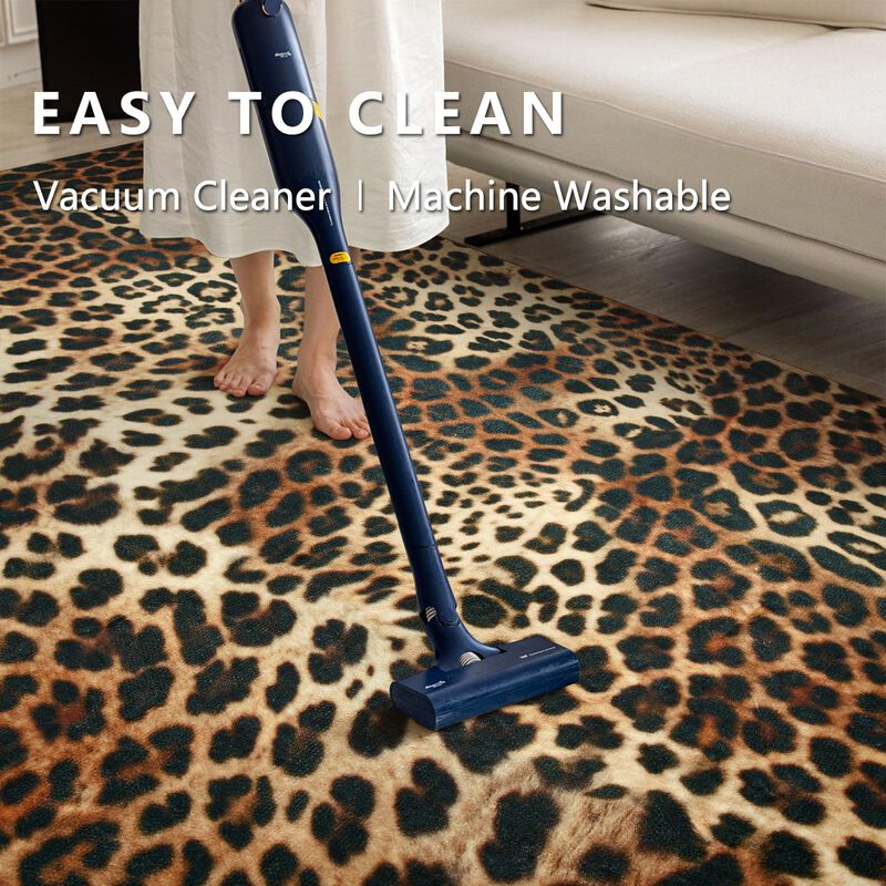 Alfombra Dweike 142 &times; 178 cm Estampado De Leopa... image number null
