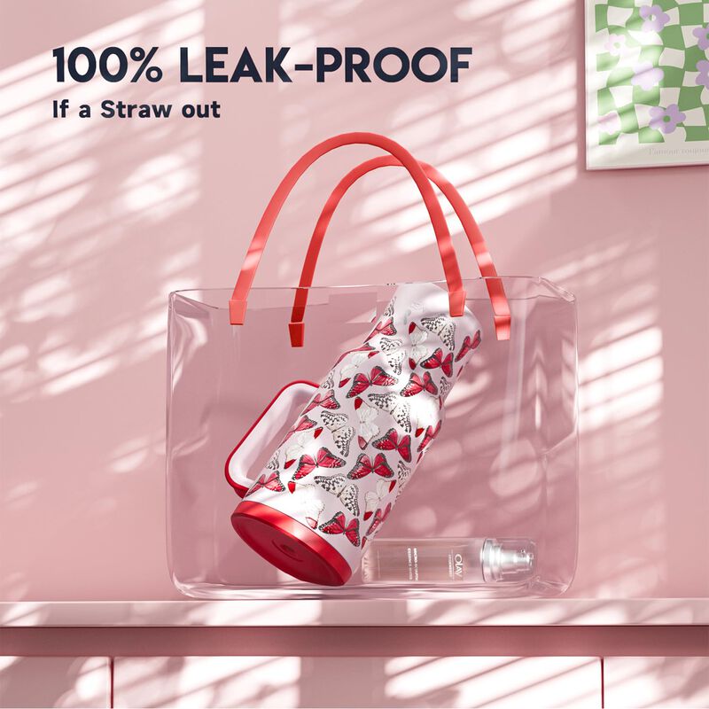 Vaso T&eacute;rmico Meoky 1200 ml Con Asa Y Pajilla &ndash; ... image number null