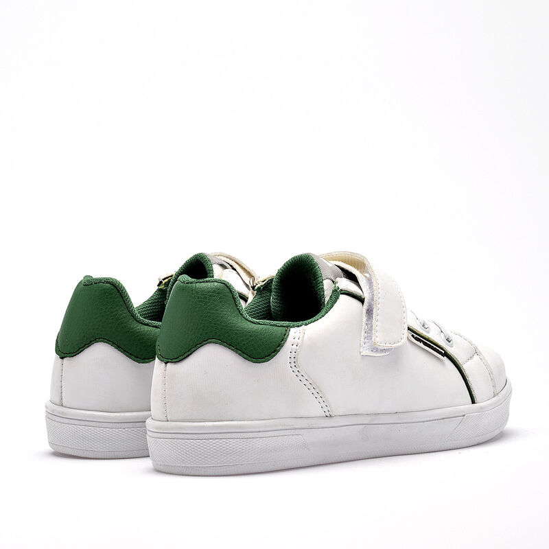 Ferrioni tenis para ni&ntilde;o  blanco verde cod 1409... image number null