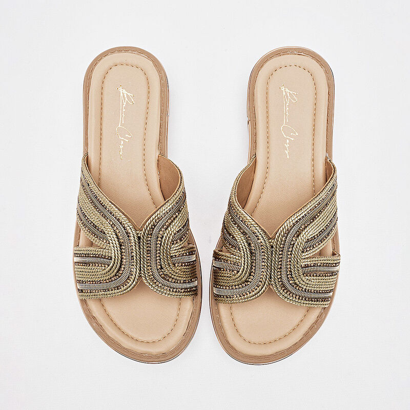 Been Class sandalia piso para mujer oro oro ros... image number null