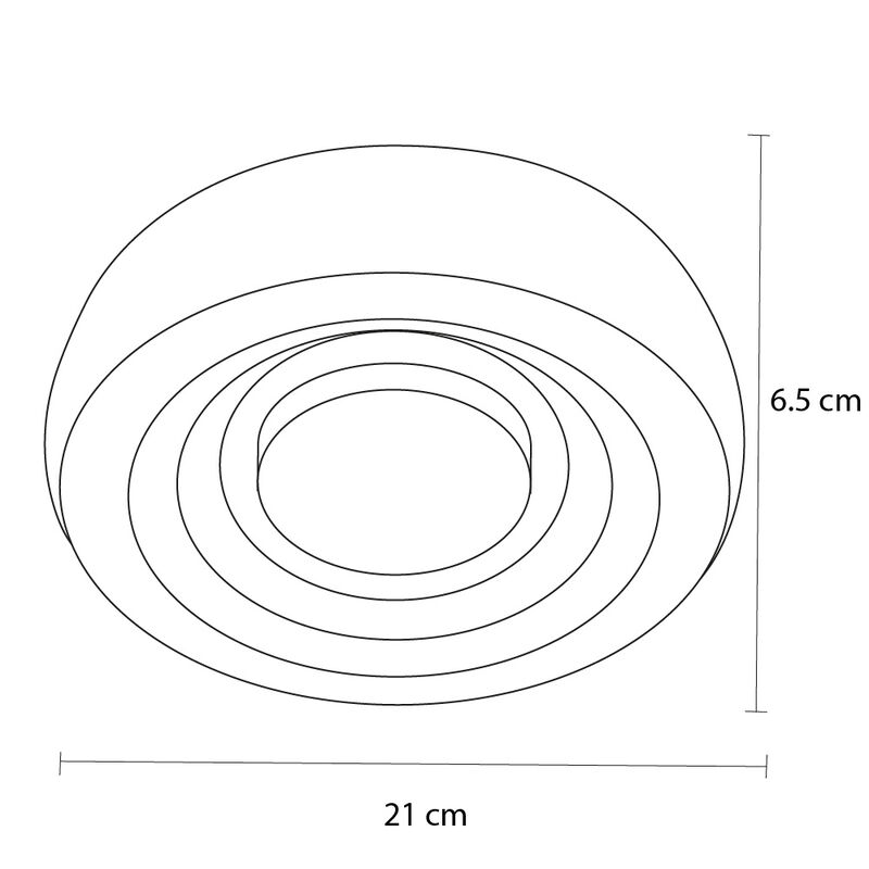 Plaf&oacute;n led Mil Luces Eliptica II image number null