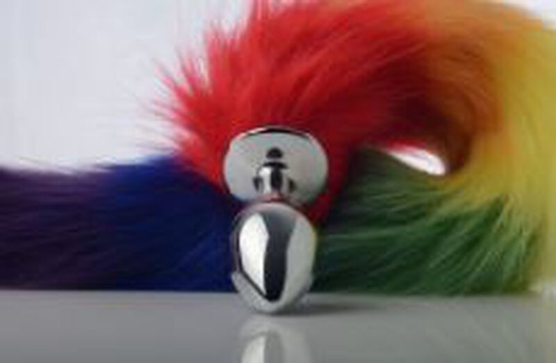 COLITA DE ZORRO ANAL MULTICOLOR NUBE BUTT image number null