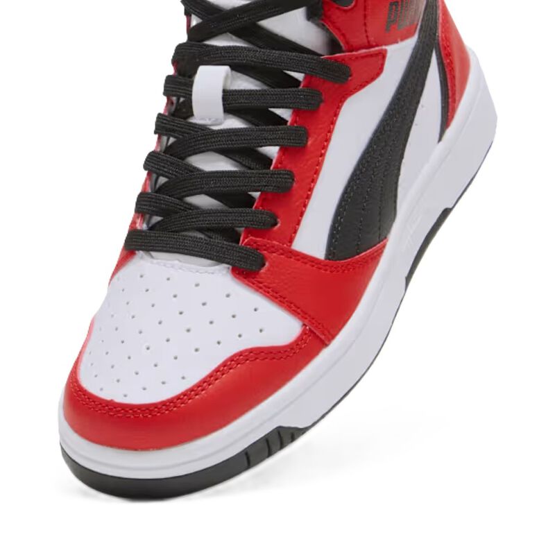 Tenis Jr Puma Rebound V6 Mid Rojo 39383103 image number null