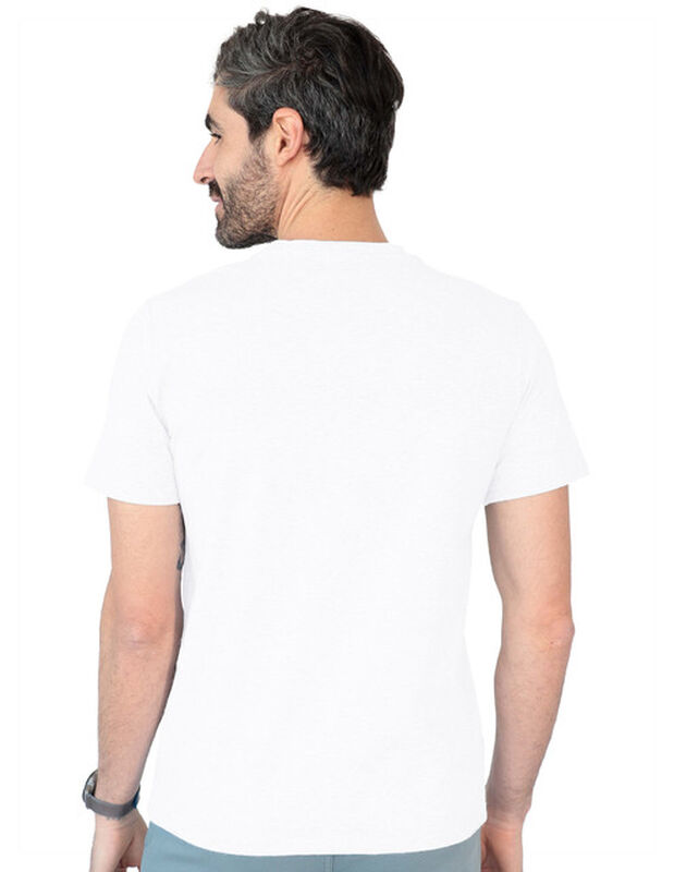 Playera Caballero Basica Premium Estampado Blan... image number null
