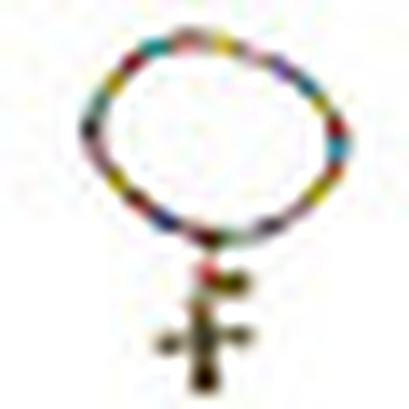 Pulsera De Colores &Aacute;gatas Con Dije Cruz Hilo El... image number null