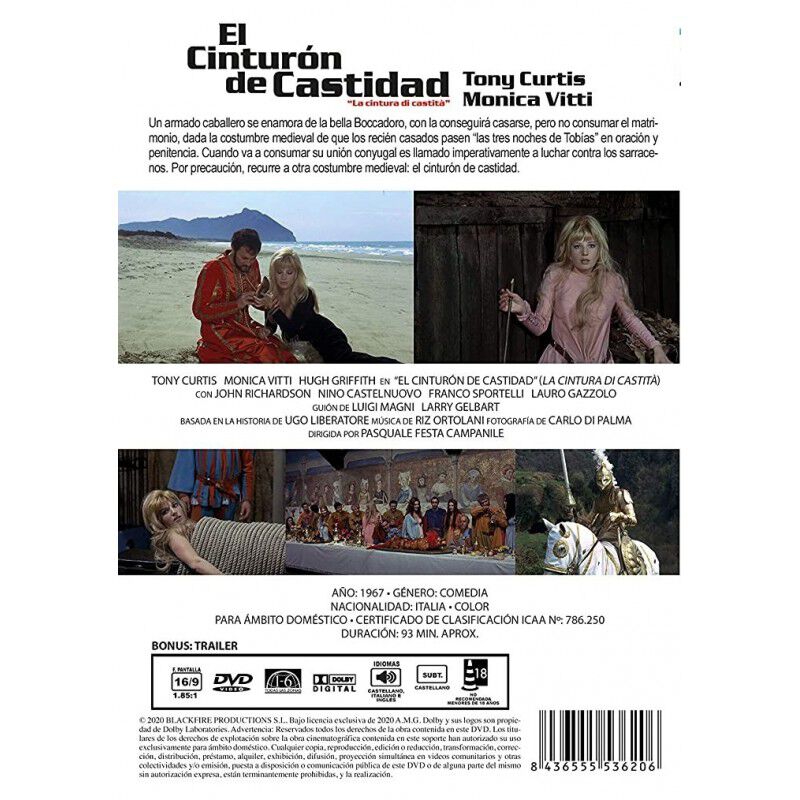 El Cintur&oacute;n De Castidad [dvd] (1967) La Cintura... image number null