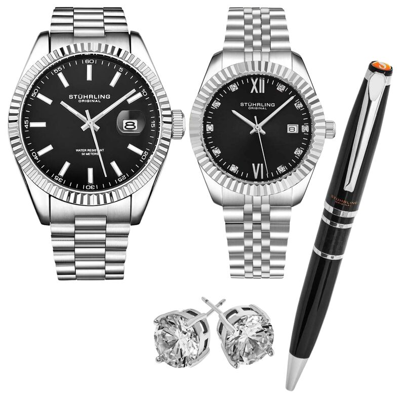 Set de relojes Stührling para pareja modelo 393... image number null
