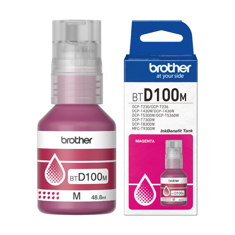 4 Pack – Botella de Tinta Brother BTD100 image number null