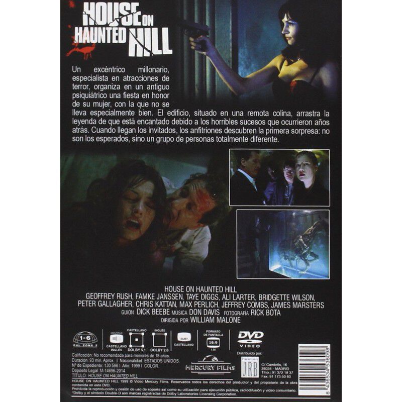 La Casa En La Colina Embrujada [dvd] (1999) image number null