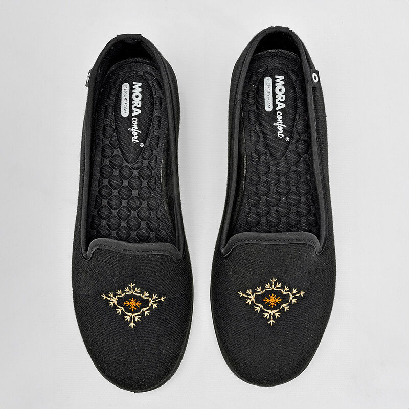 Mora Confort Pantufla para mujer negro image number null