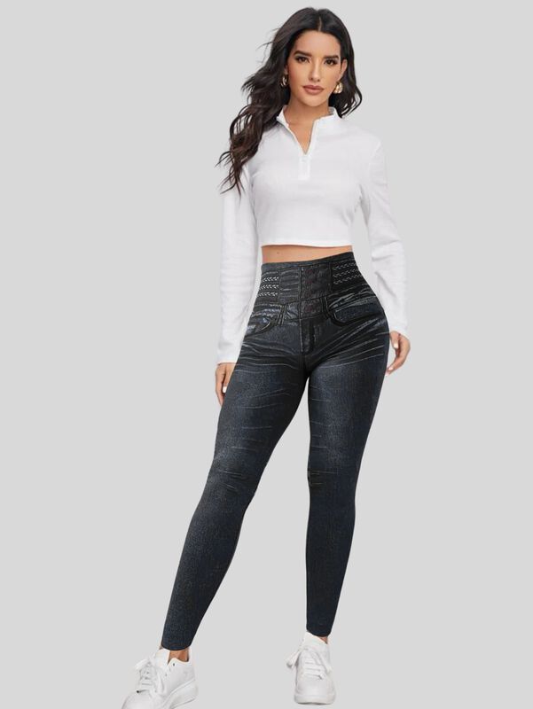 Leggings de Mujer Estilo Mezclilla LIC-055-2 NE... image number null