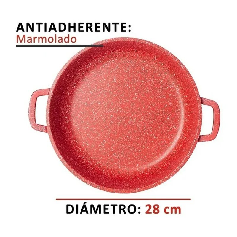 Hot Spot Arrocera Aluminio 28 Cm Con Tapa Alta ... image number null