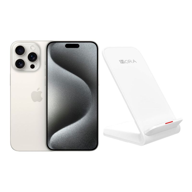 iPhone 15 Pro Max 256GB Blanco E-SIM Reacondici... image number null