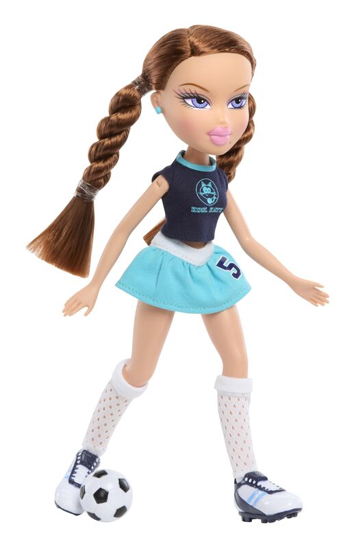 Mu&ntilde;eca De Moda Bratz Roxxi Play Sportz Con Bal&oacute;... image number null