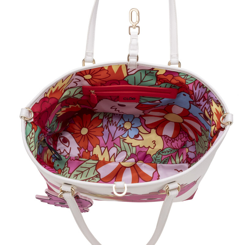 Bolsa Por Ricardo Cavolo Tote Maxi Color Blanca image number null