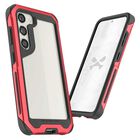 Funda GHOSTEK Atomic para Samsung S23 Roja Aluminio Transp