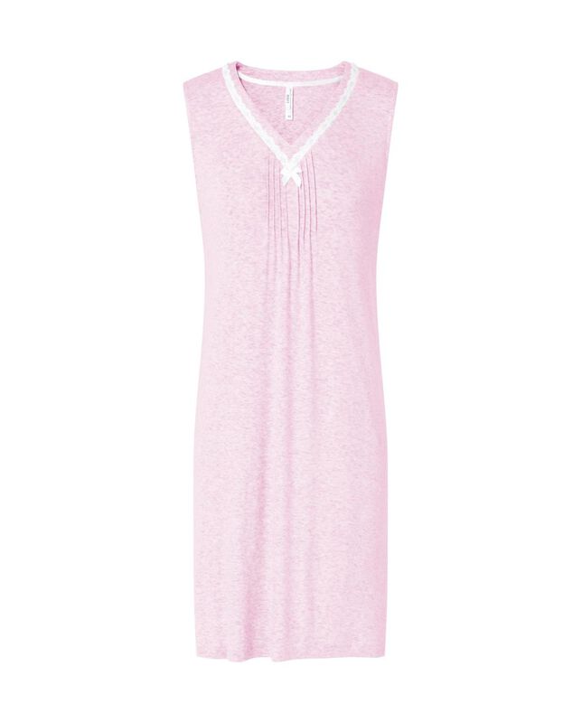 Camis&oacute;n Corto con Puntilla S/M Rosa image number null