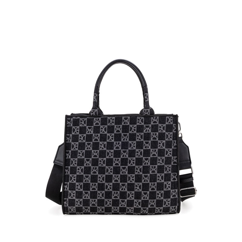 Bolsa Satchel Chica Con Herraje Color Negro image number null