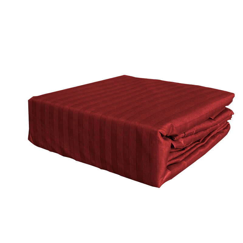 Juego de S&aacute;banas tacto seda KS 4 pzs- TINTO image number null