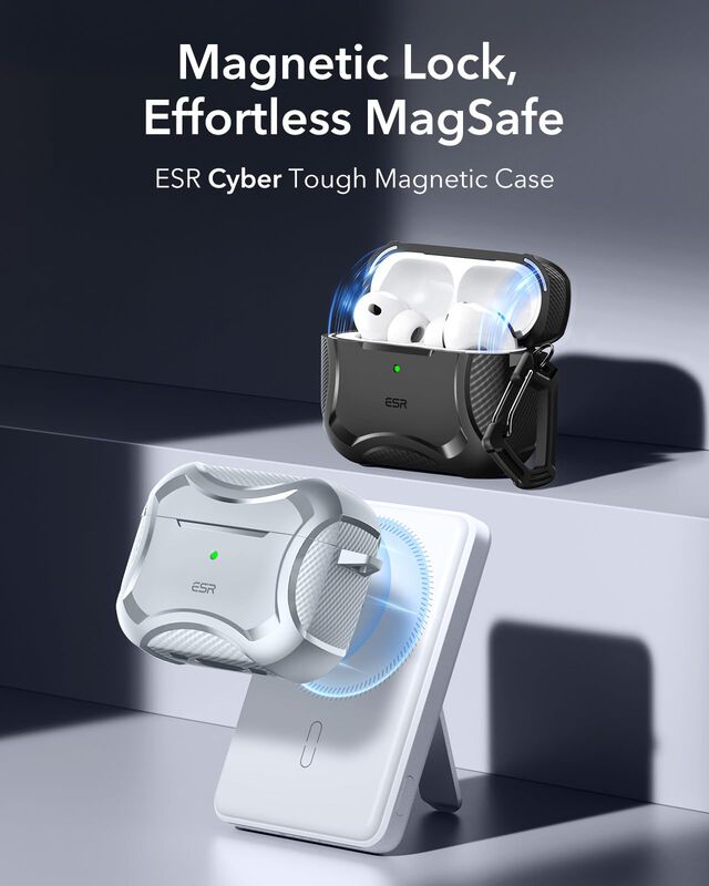 Funda Esr Airpods Pro 3 2025 Magsafe Ready Gris image number null