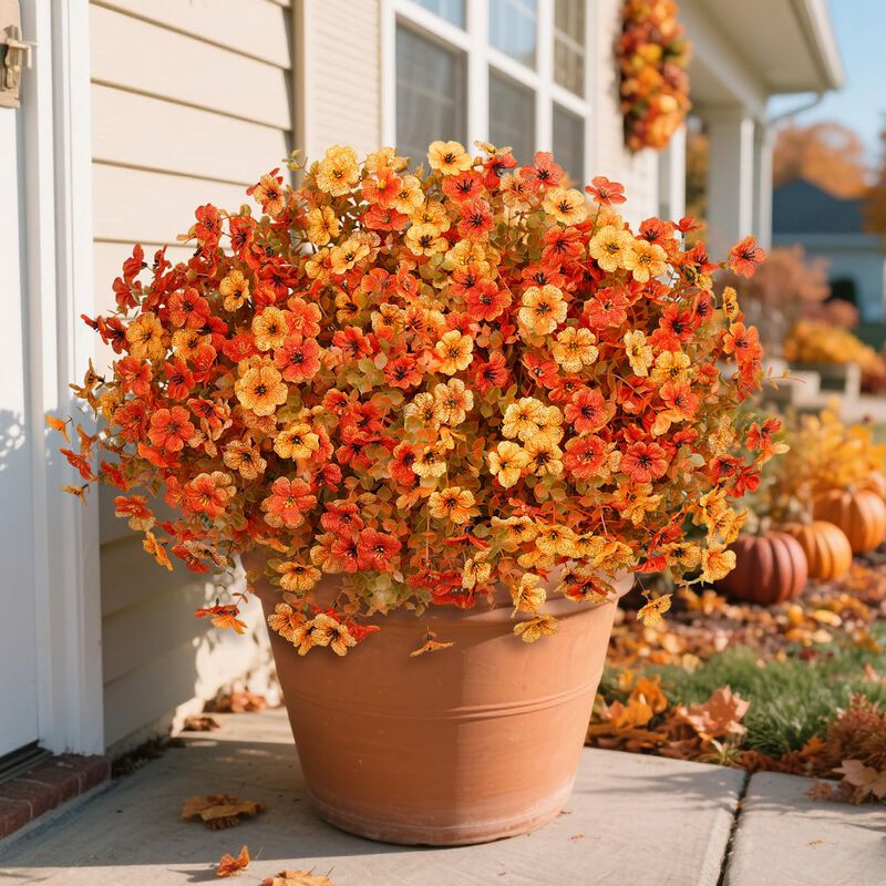 Flores Artificiales De Oto&ntilde;o Ouddy Decor, 24 Pa... image number null