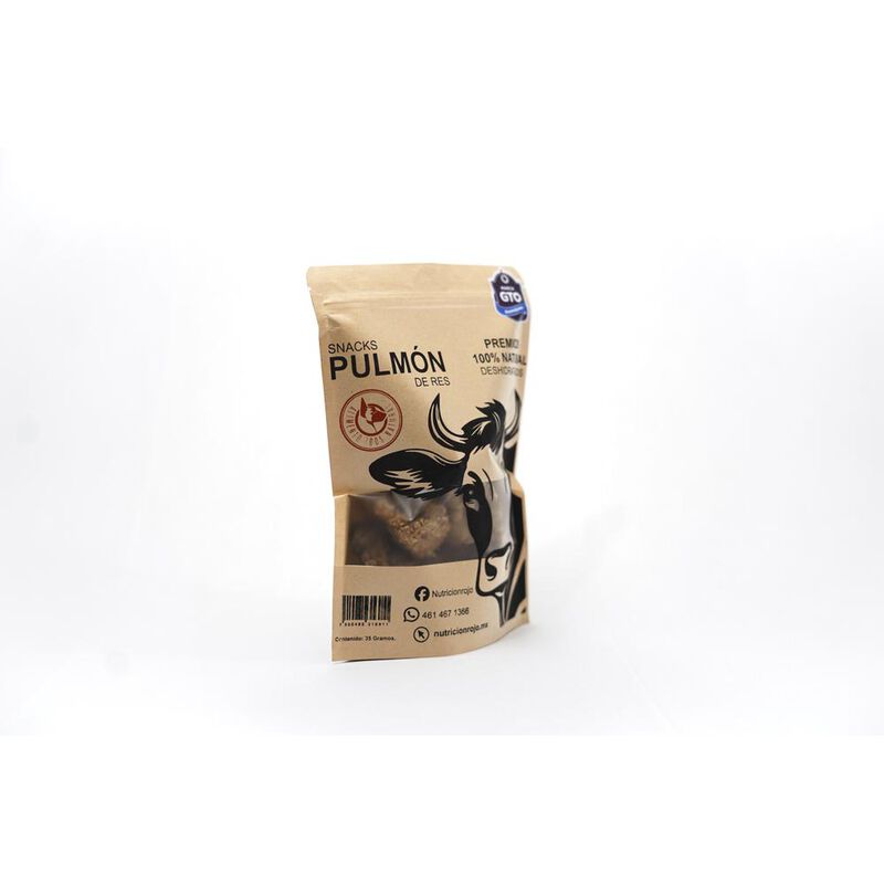 Nutrición Rojo,Snacks Para Perros,Pulmón de Res... image number null