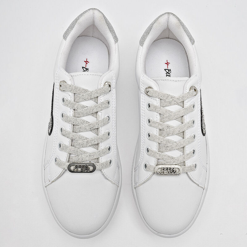Been Class Tenis urbano para mujer blanco plata image number null