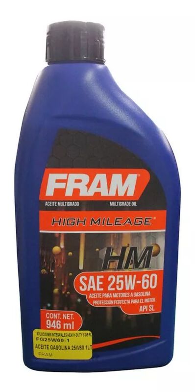 Aceite Mineral Fram 25w60 Api Sl 946ml image number null