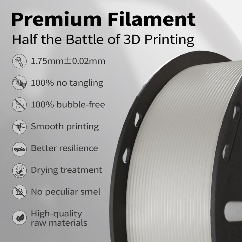 Filamento Pla Miailuy 1,75 mm Transparente 1 kg... image number null