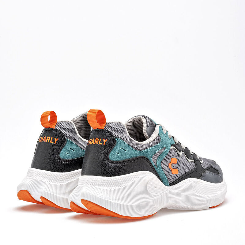 Charly Tenis urbano para hombre gris negro verd... image number null